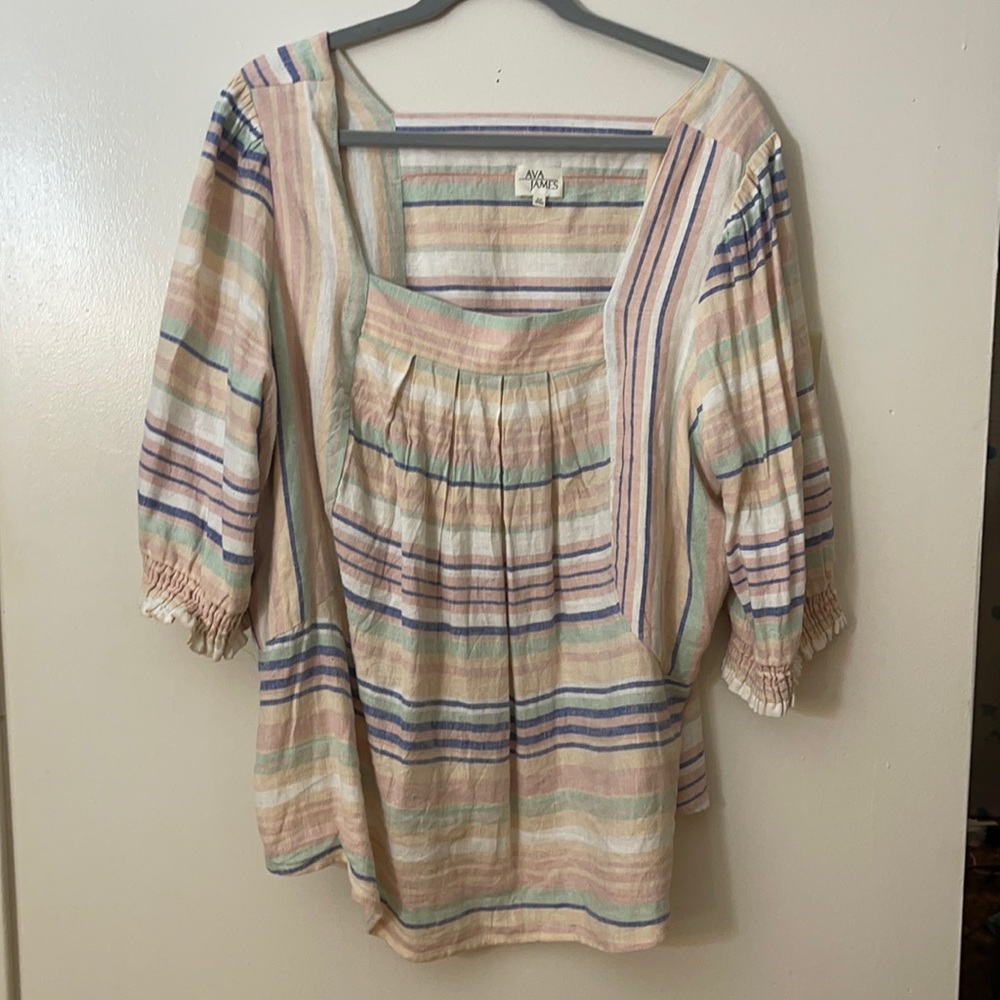 Ava and James, lid length sleeves, Size 2x.